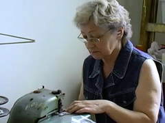 OmaHoteL Amateur Grandma Playing Striptease All Alone and Ho